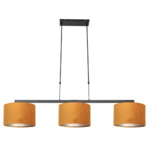steinhauer-hanglamp-stang-zwart-metaalveloursstof-groteeettafellamp-e27-3460zw-0