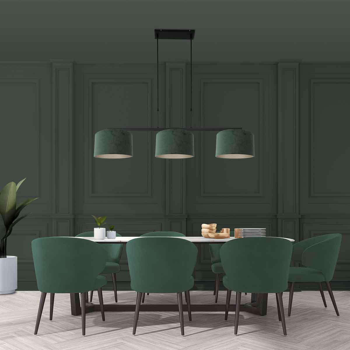 steinhauer-hanglamp-stang-zwart-metaalveloursstof-groteeettafellamp-e27-3463zw-2