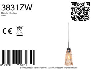 steinhauer-hanglamp-vidrio-amberkleurig-glas-ø13cm-e27-3831zw-8a