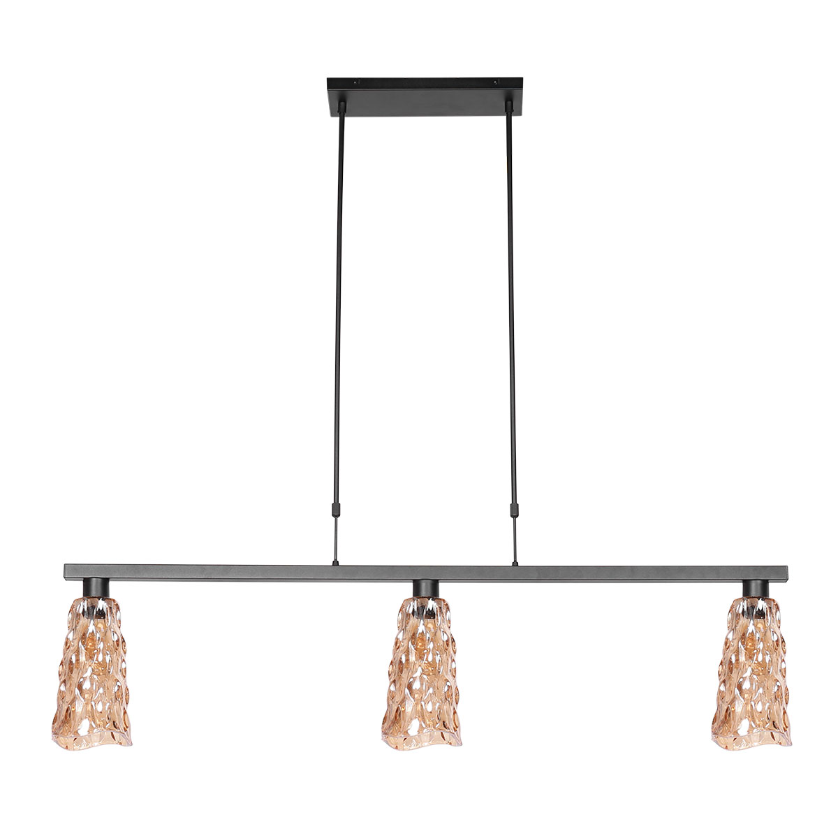steinhauer-hanglamp-vidrio-amberkleurigzwart-metaal-designlamp-e27-3832zw-13