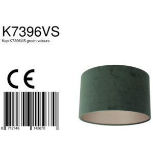 steinhauer-kap-shade-groen-veloursstof-ø30cm-e27-k7396vs-8a