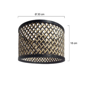 steinhauer-kap-shade-zwart-bamboehout-ø30cm-e27-k7396bs-7