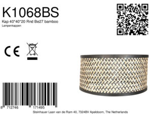 steinhauer-kap-shade-zwart-bamboehout-ø40cm-e27-k1068bs-8a