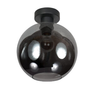 steinhauer-plafonniere-bloeba-zwart-glasmetaal-ø25cm-e27-4375zw-1