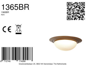 steinhauer-plafonniere-ikaro-brons-glasmetaal-ø24cm-led-1365br-8a