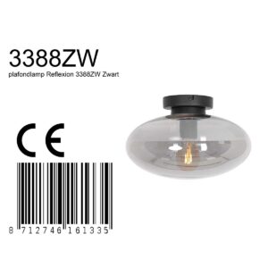 steinhauer-plafonniere-reflexion-transparant-glasmetaal-ø30cm-e27-3388zw-8a