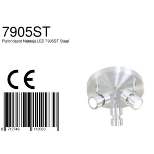 steinhauer-spot-natasjaled-staal-metaal-ø28cm-gu10-7905st-8a