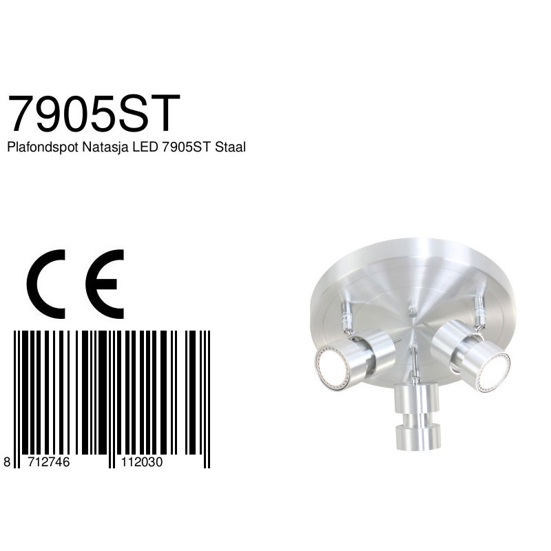 steinhauer-spot-natasjaled-staal-metaal-ø28cm-gu10-7905st-8a