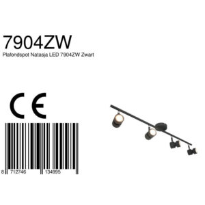 steinhauer-spot-natasjaled-zwart-metaal-designlamp-gu10-7904zw-8a