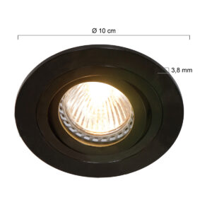 steinhauer-spot-pelitespot-zwart-metaal-ø10cm-gu10-7304zw-7