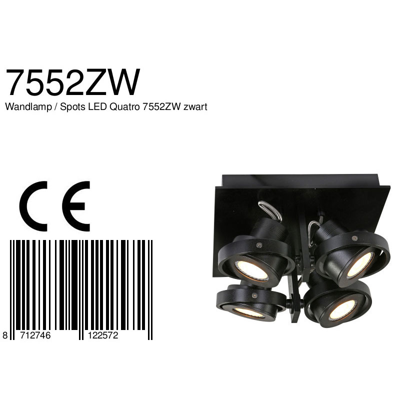 steinhauer-spot-quatro-zwart-metaal-designlamp-gu10-7552zw-8a