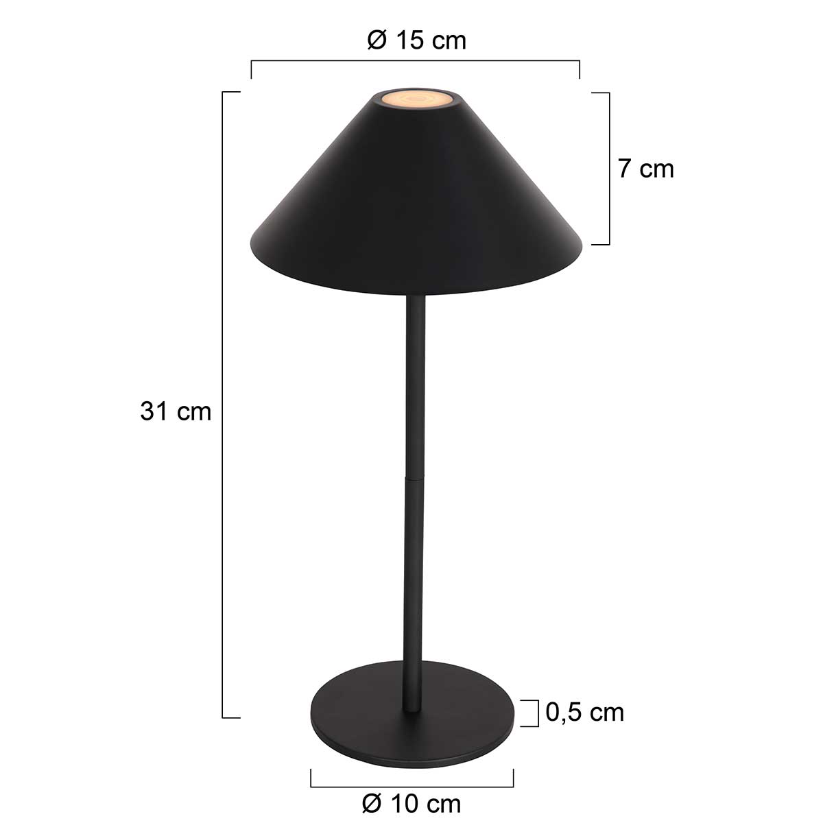 steinhauer-tafellamp-ancilla-zwart-kunststofmetaal-ø15cm-led-3353zw-7