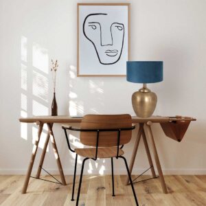 steinhauer-tafellamp-brass-brons-metaalveloursstof-ø40cm-e27-7204br-2