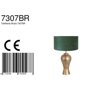 steinhauer-tafellamp-brass-brons-metaalveloursstof-ø50cm-e27-7307br-8a