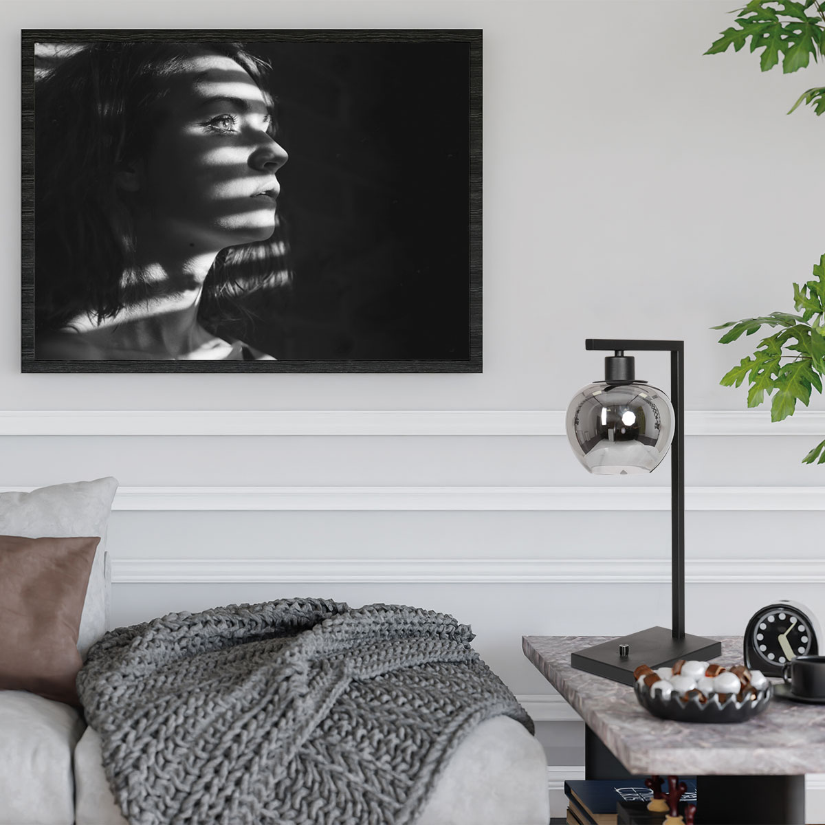 steinhauer-tafellamp-lotus-zwart-glasmetaalsmokeglas-kleurglas-lamp-e27-3651zw-2