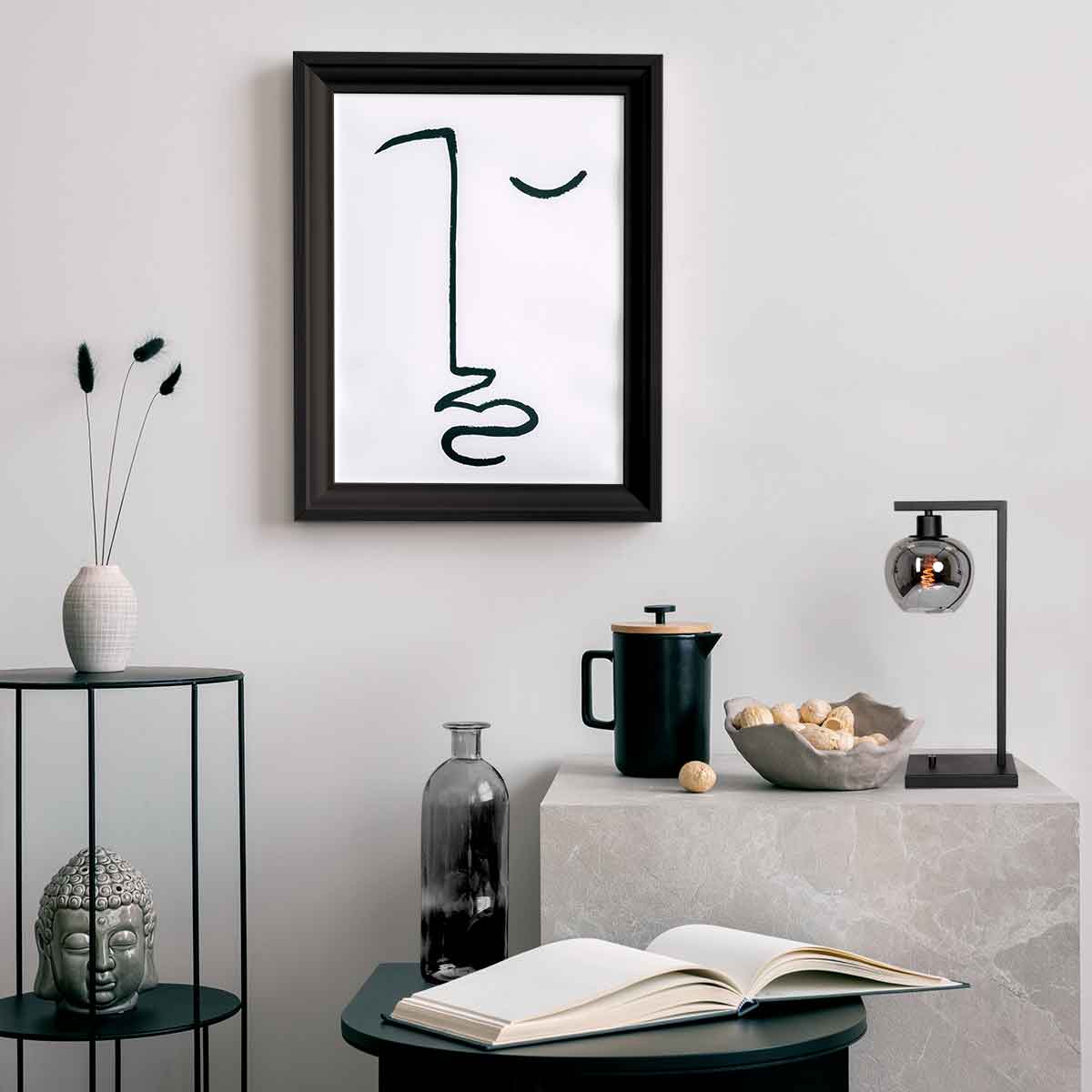 steinhauer-tafellamp-lotus-zwart-glasmetaalsmokeglas-kleurglas-lamp-e27-3651zw-3