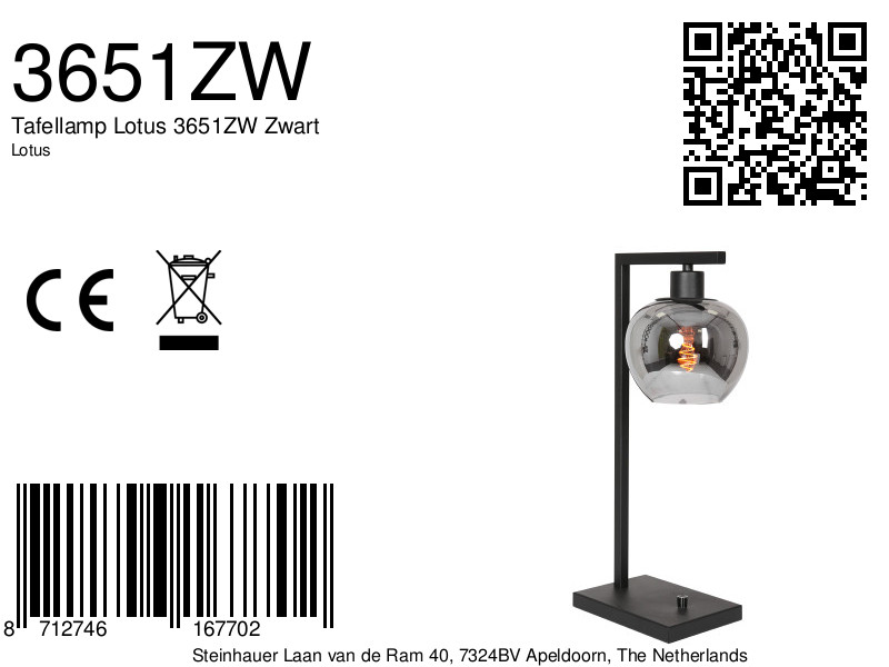 steinhauer-tafellamp-lotus-zwart-glasmetaalsmokeglas-kleurglas-lamp-e27-3651zw-8a