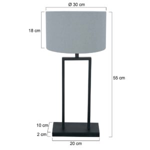 steinhauer-tafellamp-stang-zwart-linnenmetaal-ø30cm-e27-3954zw-7