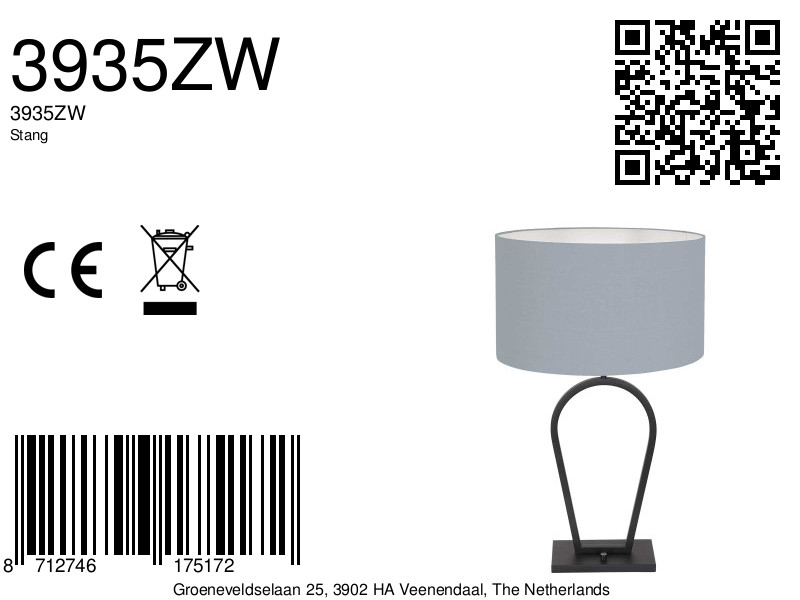 steinhauer-tafellamp-stang-zwart-linnenmetaal-ø40cm-e27-3935zw-8a