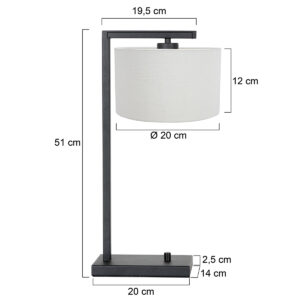 steinhauer-tafellamp-stang-zwart-linnenmetaal-schemerlamp-e27-7120zw-7