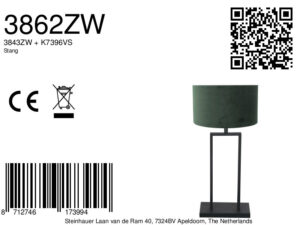steinhauer-tafellamp-stang-zwart-metaalveloursstof-ø30cm-e27-3862zw-8a