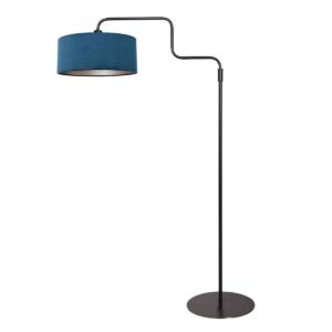 steinhauer-vloerlamp-bloeba-blauwzwart-metaalveloursstof-ø40cm-e27-4169zw-1