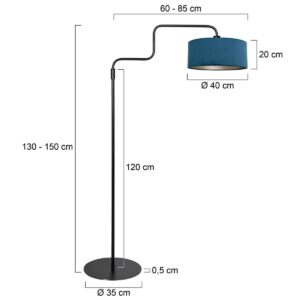 steinhauer-vloerlamp-bloeba-blauwzwart-metaalveloursstof-ø40cm-e27-4169zw-7