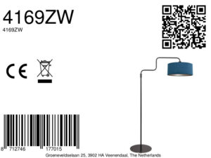 steinhauer-vloerlamp-bloeba-blauwzwart-metaalveloursstof-ø40cm-e27-4169zw-8a