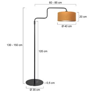 steinhauer-vloerlamp-bloeba-goudzwart-metaalveloursstof-ø40cm-e27-4168zw-7