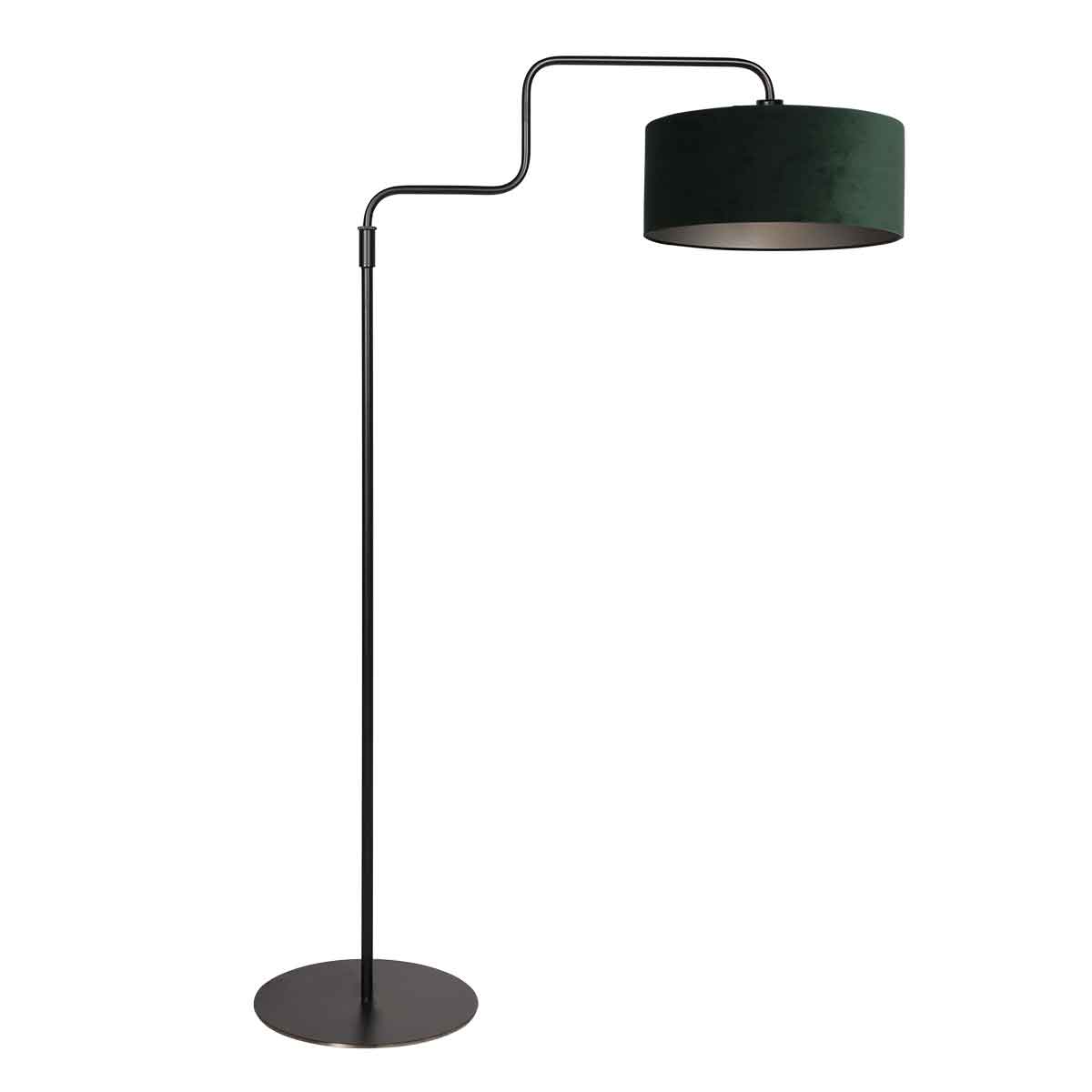 steinhauer-vloerlamp-bloeba-groenzwart-metaalveloursstof-ø40cm-e27-4165zw-0