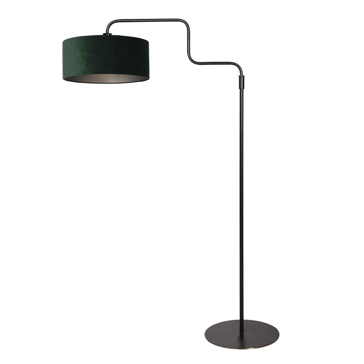 steinhauer-vloerlamp-bloeba-groenzwart-metaalveloursstof-ø40cm-e27-4165zw-1