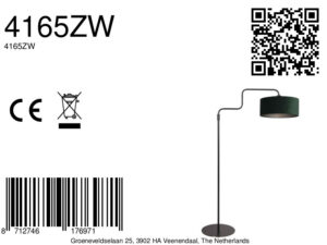 steinhauer-vloerlamp-bloeba-groenzwart-metaalveloursstof-ø40cm-e27-4165zw-8a