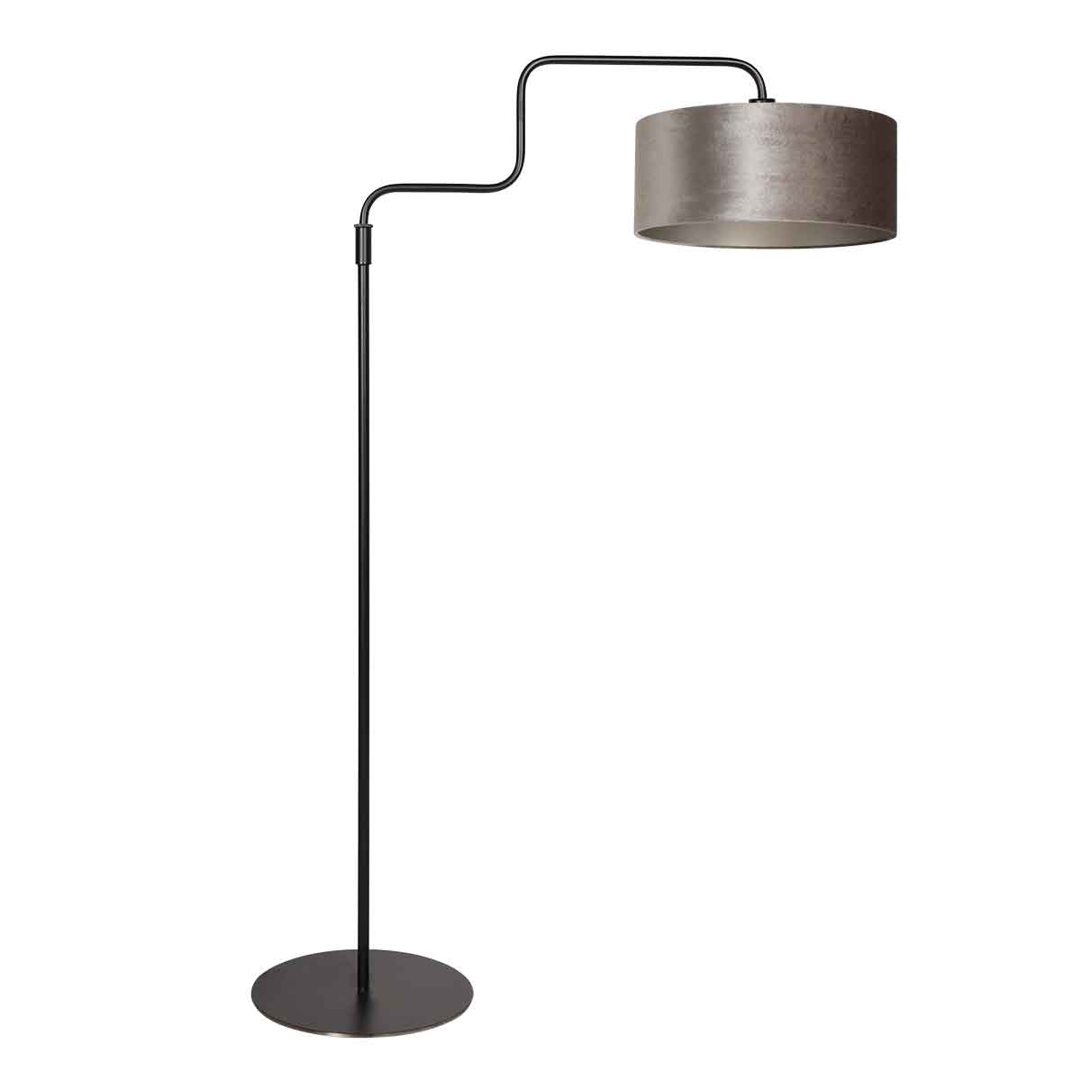 steinhauer-vloerlamp-bloeba-zilverzwart-metaalveloursstof-ø40cm-e27-4167zw-0