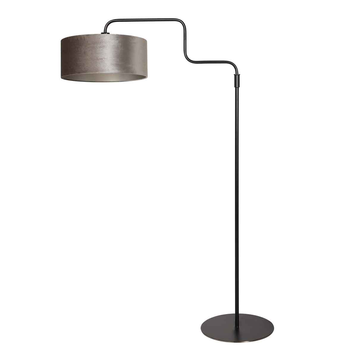 steinhauer-vloerlamp-bloeba-zilverzwart-metaalveloursstof-ø40cm-e27-4167zw-1