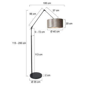 steinhauer-vloerlamp-prestigechic-zwart-metaalveloursstof-schemerlamp-e27-8116zw-7