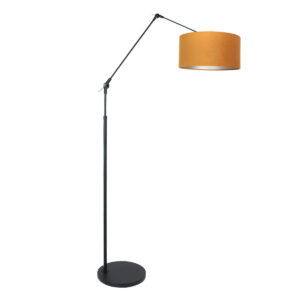 steinhauer-vloerlamp-prestigechic-zwart-metaalveloursstof-schemerlamp-e27-8117zw-0
