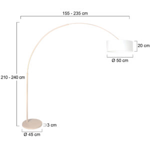 steinhauer-vloerlamp-sparkledlight-beigewit-linnenmetaal-booglamp-e27-4316cr-7
