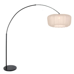 steinhauer-vloerlamp-sparkledlight-beigezwart-metaaltextiel-booglamp-e27-4564zw-0