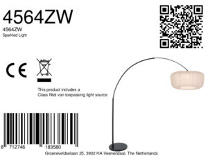 steinhauer-vloerlamp-sparkledlight-beigezwart-metaaltextiel-booglamp-e27-4564zw-8a