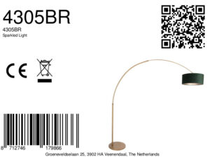 steinhauer-vloerlamp-sparkledlight-bronsgroen-metaalveloursstof-booglamp-e27-4305br-8a