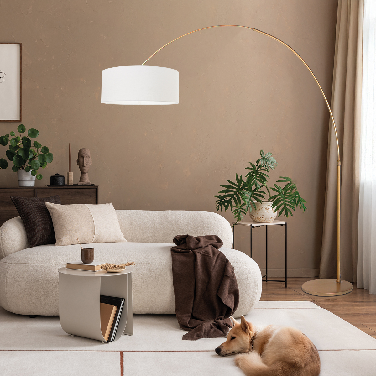 steinhauer-vloerlamp-sparkledlight-bronswit-linnenmetaal-booglamp-e27-4304br-2