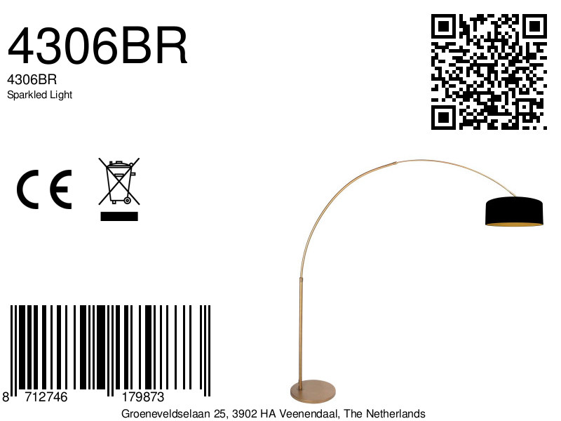 steinhauer-vloerlamp-sparkledlight-bronszwart-linnenmetaal-booglamp-e27-4306br-8a