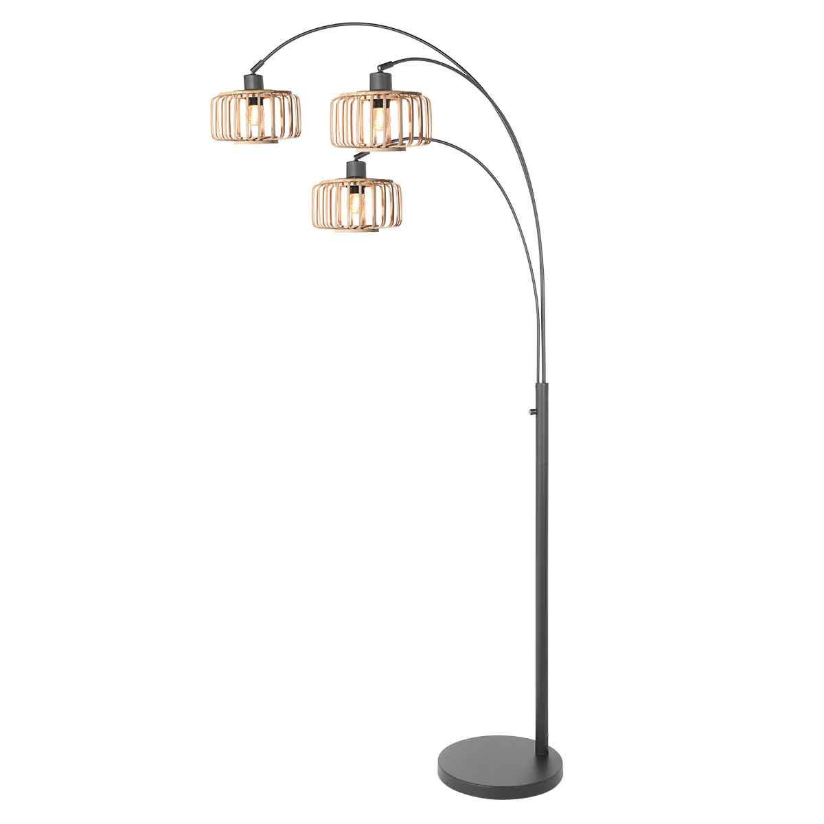 steinhauer-vloerlamp-sparkledlight-zwart-bamboemetaal-booglamp-e27-4148zw-1