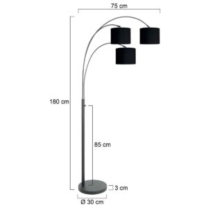 steinhauer-vloerlamp-sparkledlight-zwart-linnenmetaal-booglamp-e27-3977zw-7