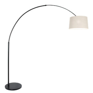 steinhauer-vloerlamp-sparkledlight-zwart-linnenmetaal-booglamp-e27-9830zw-1