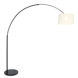 steinhauer-vloerlamp-sparkledlight-zwart-metaalstof-booglamp-e27-9828zw-1