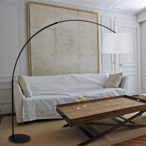 steinhauer-vloerlamp-sparkledlight-zwart-metaalstof-booglamp-e27-9829zw-2