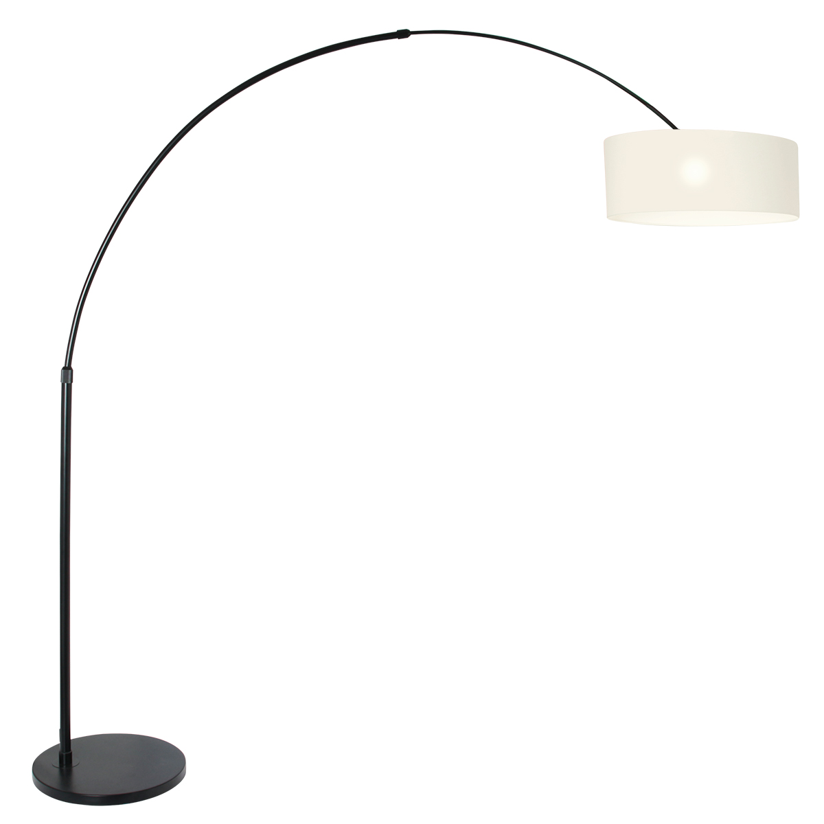 steinhauer-vloerlamp-sparkledlight-zwart-metaalstof-booglamp-e27-9832zw-1