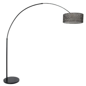 steinhauer-vloerlamp-sparkledlight-zwart-metaalstof-booglamp-e27-9834zw-0