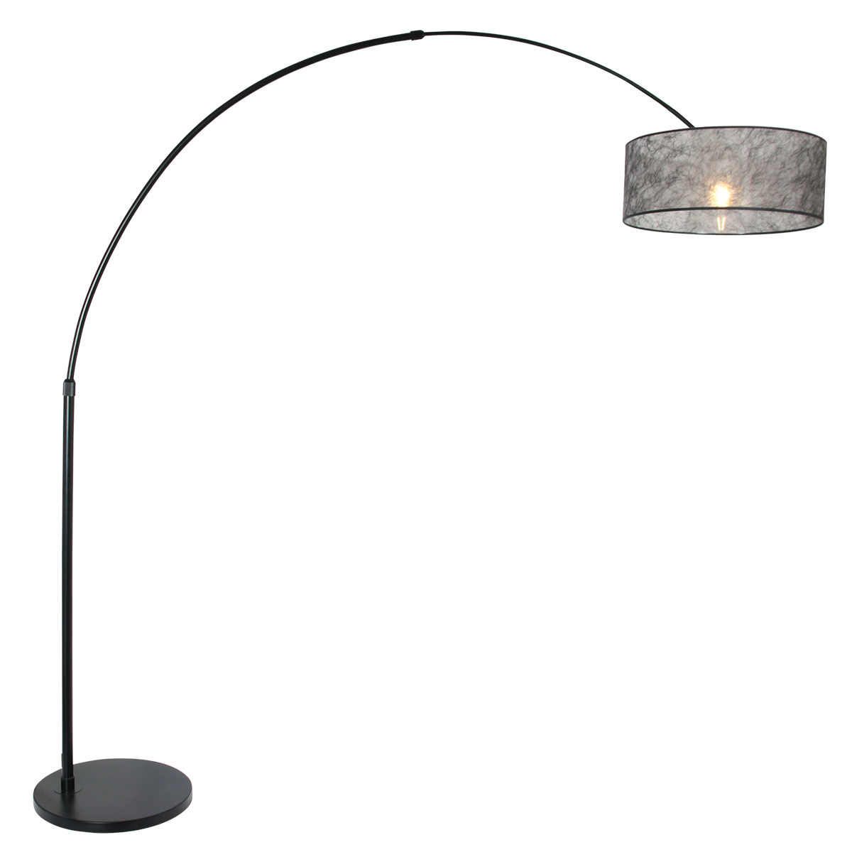 steinhauer-vloerlamp-sparkledlight-zwart-metaalstof-booglamp-e27-9834zw-1